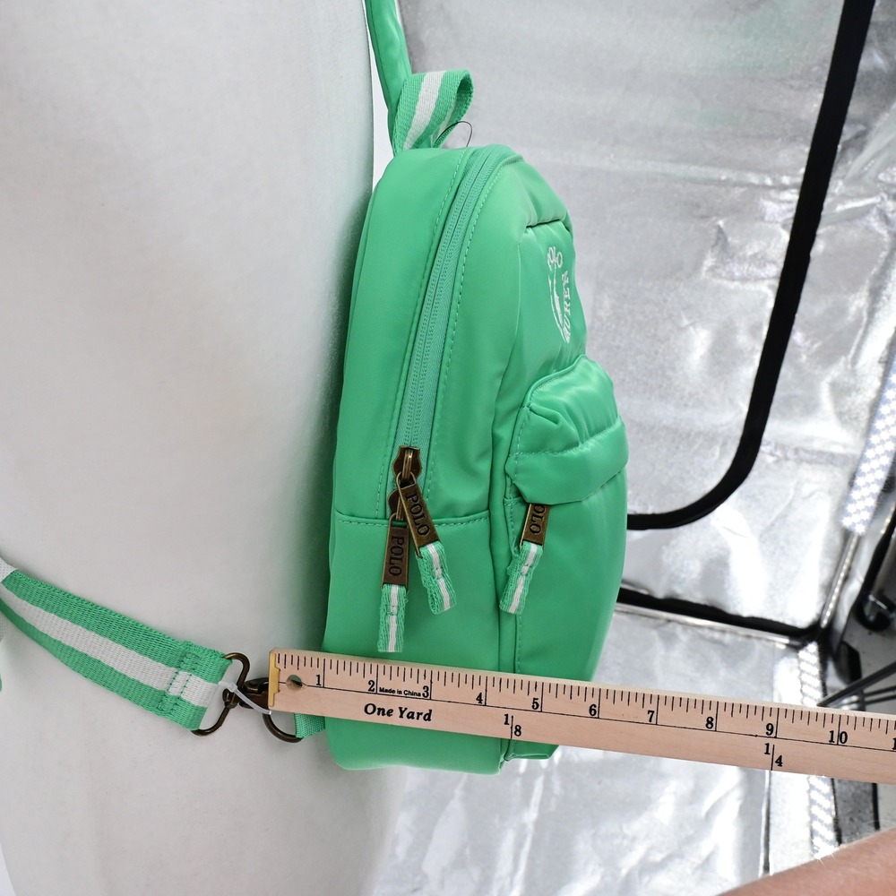 NWT Polo Ralph Lauren Crossbody Backpack Green Sporty Luxe Streetwear Modern - Picture 10 of 13
